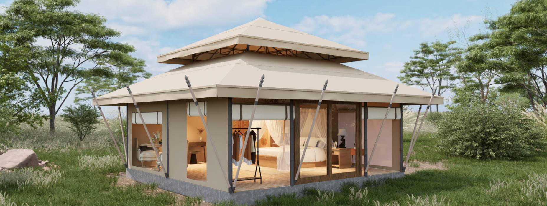 扬州户外野奢帐篷